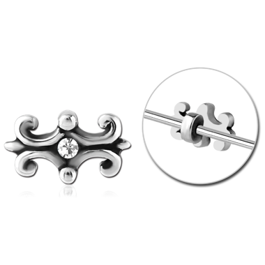 SURGICAL STEEL ADJUSTABLE SLIDING CHARM FOR INDUSTRIAL BARBELL