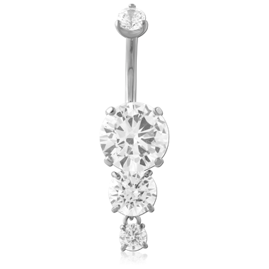 316L SURGICAL STEEL INTERNAL NAVEL BANANA