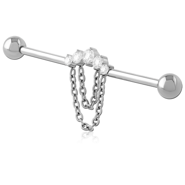 TITANIUM INTERNALLY THREADED INDUSTRIAL BARBELL