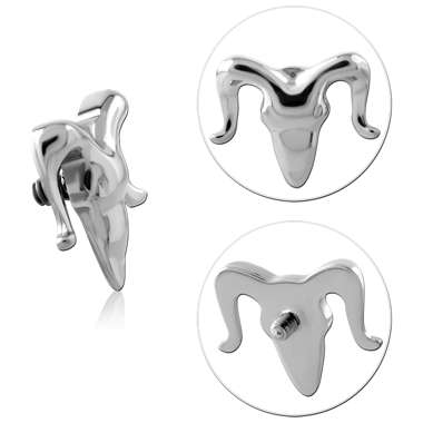 TITANIUM GRADE 23 6AL-4V ELI ASTM F136 INTERNAL THREADED ATTACHMENT RAM HEAD