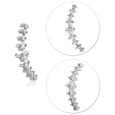 STERILE TITANIUM JEWELED MICRO ATTACHMENT FOR 1.2MM INTERNALLY THREADED PINS