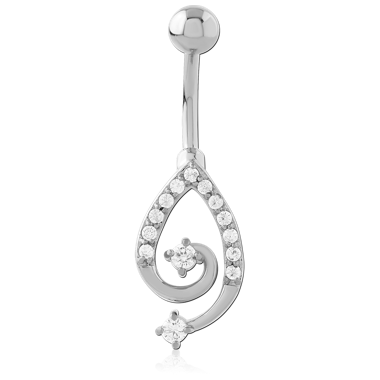 316L SURGICAL STEEL NAVEL BANANA