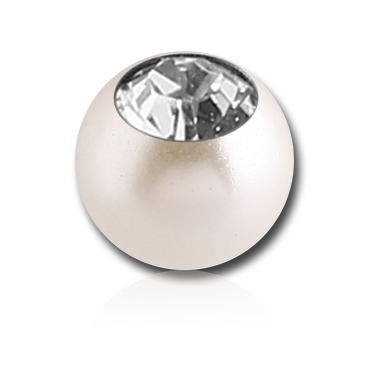 SYNTHETIC PEARL JEWELED BALL