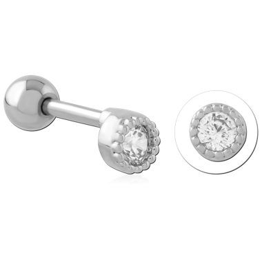 316L SURGICAL STEEL TRAGUS MICRO BARBELL