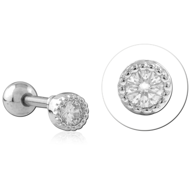 316L SURGICAL STEEL TRAGUS MICRO BARBELL