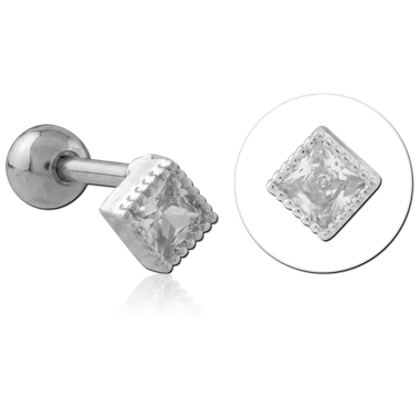 316L SURGICAL STEEL TRAGUS MICRO BARBELL