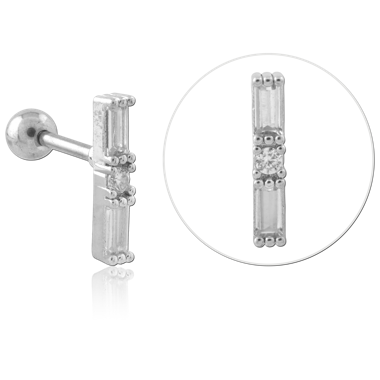 316L SURGICAL STEEL TRAGUS MICRO BARBELL