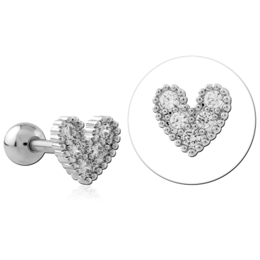 316L SURGICAL STEEL TRAGUS MICRO BARBELL
