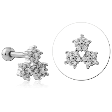 316L SURGICAL STEEL TRAGUS MICRO BARBELL