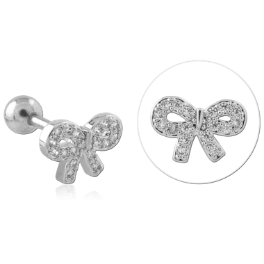 316L SURGICAL STEEL TRAGUS MICRO BARBELL
