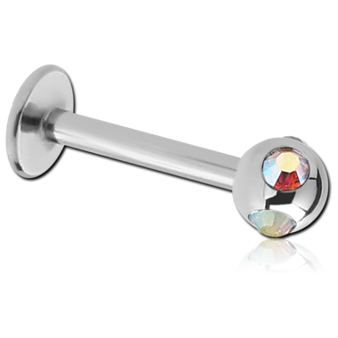 SURGICAL STEEL JEWELED SATELLITE MICRO LABRET