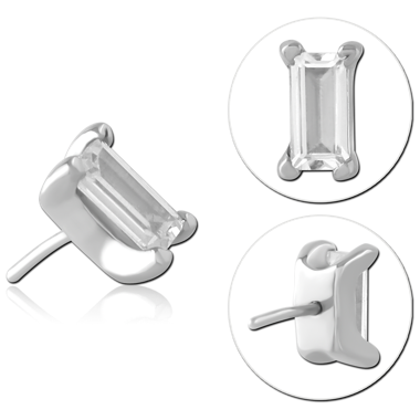 316L SURGICAL STEEL JEWELED THREADLESS ATTACHMENT