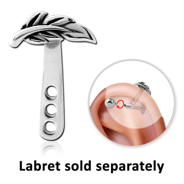 316L SURGICAL STEEL HELLIX WRAP - LEAVES