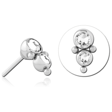 TITANIUM JEWELED THREADLESS ATTACHMENT