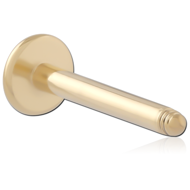 GOLD PVD 18K COATED TITANIUM LABRET PIN