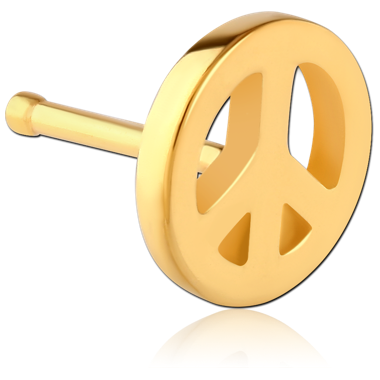 316L GOLD PVD COATED SURGICAL STEEL NOSE BONE