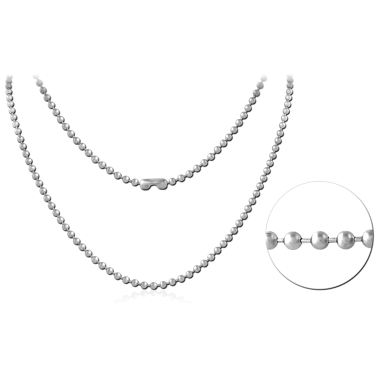 STAINLESS STEEL BALL CHAIN 60CMS WIDTH*2.4MM