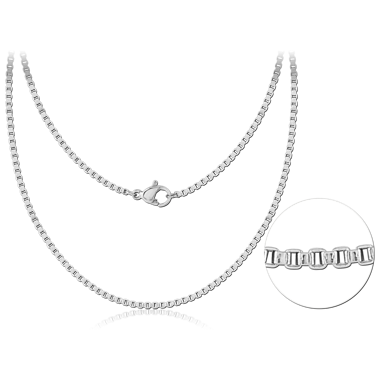 STAINLESS STEEL NECKLACE CHAIN ROLO LINK