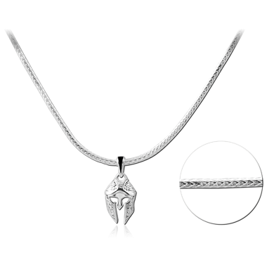 STERLING SILVER 925 PLATED NECKLACE WITH PENDANT