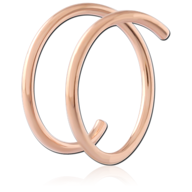 ROSE GOLD PVD COATED SURGICAL STEEL SPIRAL NOSE
