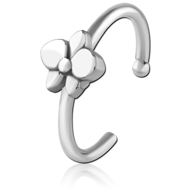 SURGICAL STEEL OPEN NOSE RING