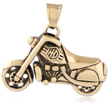 GOLD PVD 18K COATED  SURGICAL STEEL PENDANT