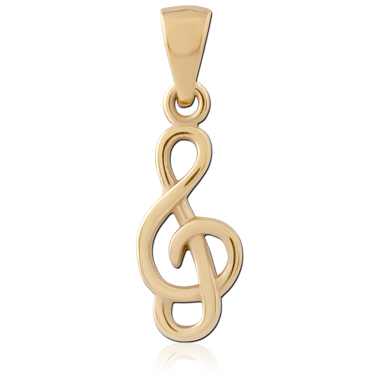 GOLD PVD 18K COATED  SURGICAL STEEL PENDANT