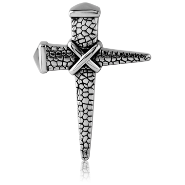 316L SURGICAL STEEL KOOL KATANA PENDANT - CROSS PINS