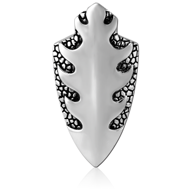 316L SURGICAL STEEL KOOL KATANA PENDANT - SHIELD