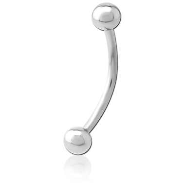 SURGICAL STEEL THREADLESS CURVED BARBELL