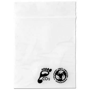 PACK OF 100 BIODEGRADABLE ZIP BAGS