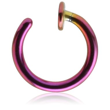 ANODISED TITANIUM OPEN NOSE RING