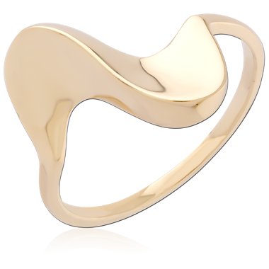 GOLD PVD 18K COATED SURGICAL STEEL RING