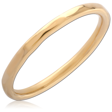 GOLD PVD 18K COATED SURGICAL STEEL RING