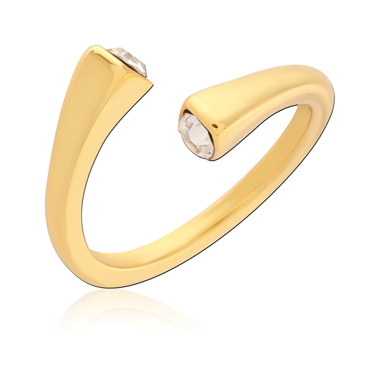 316L GOLD PVD 18K COATED SURGICAL STEEL RING