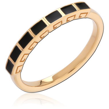STERLING SILVER 925 18K GOLD PLATED RING