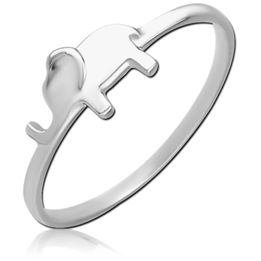 SURGICAL STEEL RING - ELEPHANT