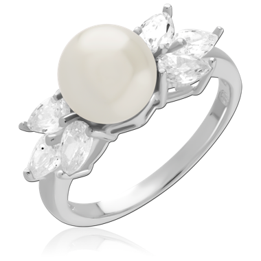 STERLING SILVER 925 JEWELED RING