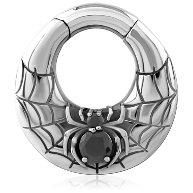 316L SURGICAL STEEL BIG GAUGE CLICKERS RING