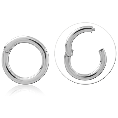 14K WHITE GOLD HINGED SEGMENT RING