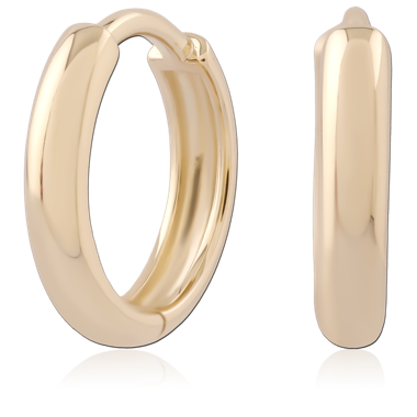 14K YELLOW GOLD HINGE SEGMENT RING PLAIN SMOOTH POLISHED