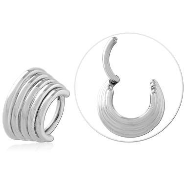 SURGICAL STEEL HINGED SEGMENT RING