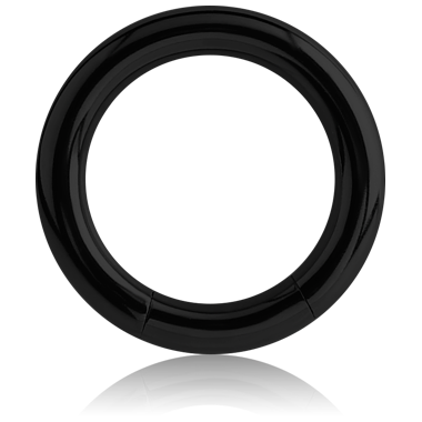 BLACK PVD COATED TITANIUM SMOOTH SEGMENT RING