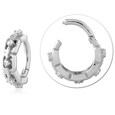 316L SURGICAL STEEL HINGE SEGMENT RING
