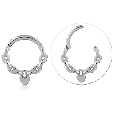 316L SURGICAL STEEL HINGE SEGMENT RING