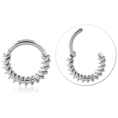 316L SURGICAL STEEL HINGE SEGMENT RING