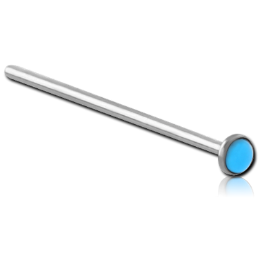 SURGICAL STEEL SEMI PRECIOUS COBOCHON STRAIGHT NOSE STUD