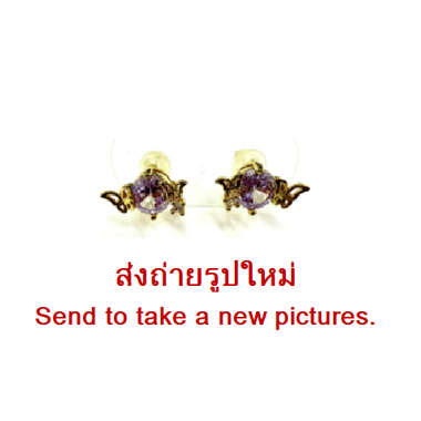 STERLING SILVER 925 GOLD PLATED 18K EAR STUDS PAIR SPECIAL NEW DESIGN