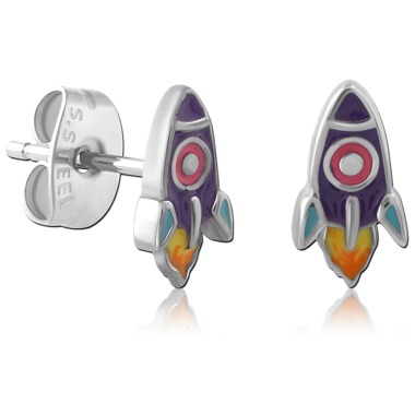 SURGICAL STEEL EAR STUDS PAIR