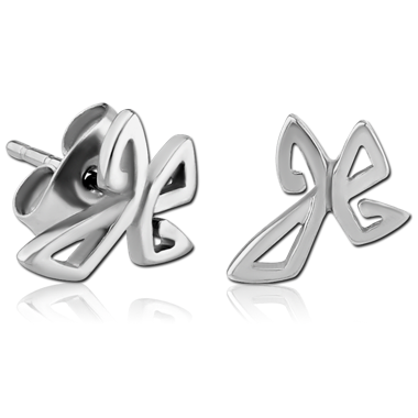 316L SURGICAL STEEL EAR STUDS PAIR